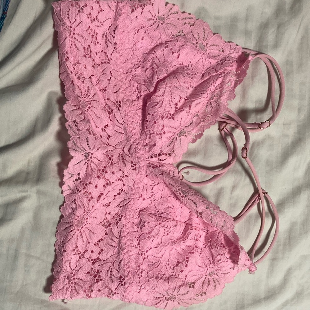 Pink Lace Bralette